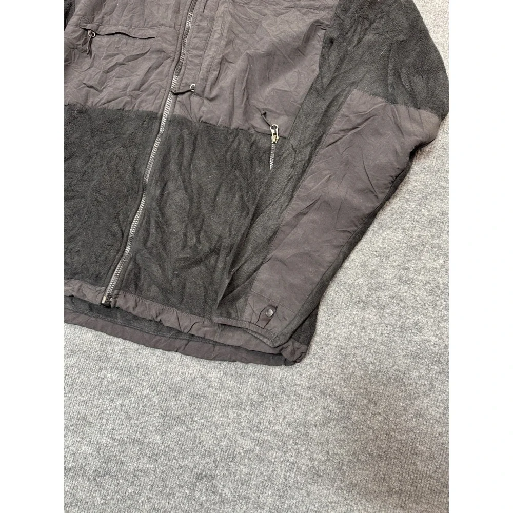 The North Face Denali Polartec Fleece Jacket Mens Large Black Full Zip Outdoor‎